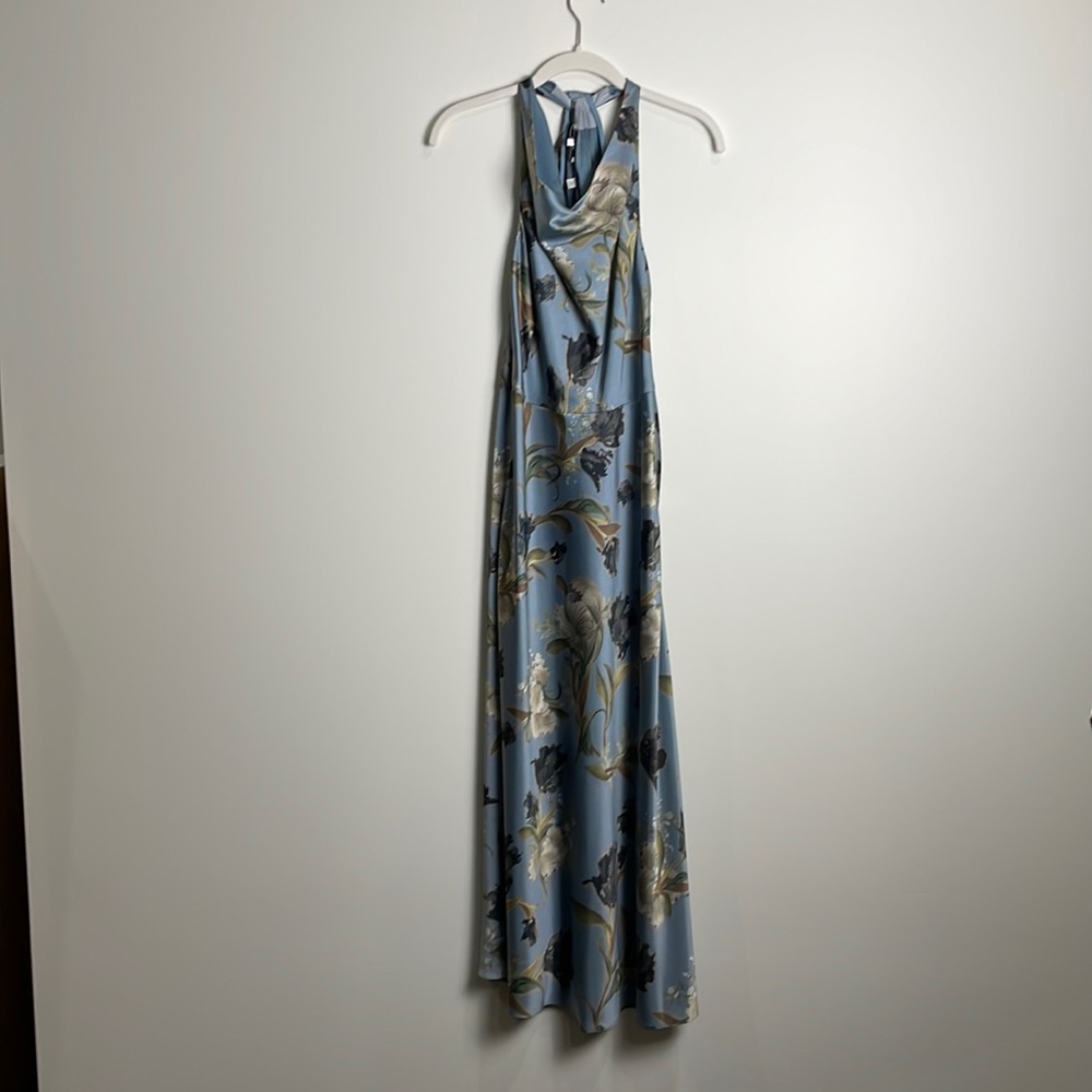Vince Blue Floral Maxi Dress
